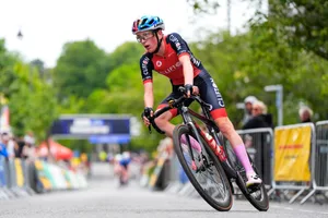 Ilkley Cycle Races 2025 Ezra Bateman Decathlon CMA CGM rider.