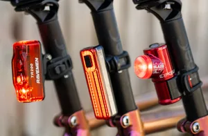 best-bike-lights-2024 Three rear bike lights.