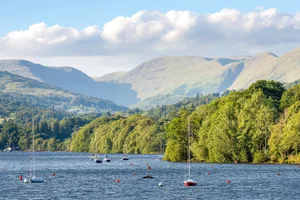 Windermere, Lake District, England Windermere in the Lake District on a sunny day.