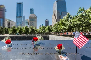 9-11-death-toll Photo of a 9/11 memorial plaque