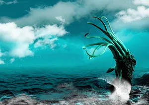 The Kraken Conceptual illustration of a mythological sea creature based on the Kraken