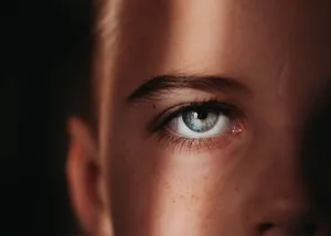moody teen eye Close-up of teenager's eye.