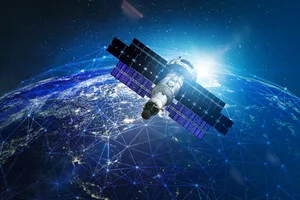 US GPS GPS satellite in space