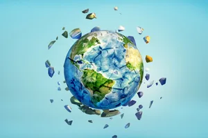 World breaking World fracturing apart