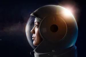 Woman in spacesuit Woman in spacesuit