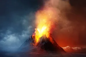 volcano Voclano eruption.