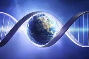 earth DNA Earth in DNA helix