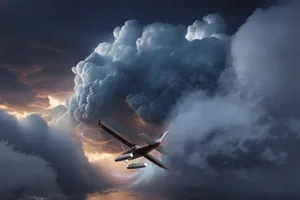 plane-in-storm A graphic of a bi-plane flying into storm clouds.