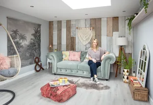 Garden room makeover: ‘Vintage touches give our modern garden room character’ Garden room makeover: 'Vintage touches give our modern garden room character'