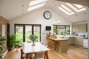 A modern open-plan kitchen A modern open-plan kitchen