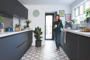 kitchen-makeover-doubled-storage Reader doubled her kitchen storage by removing a door
