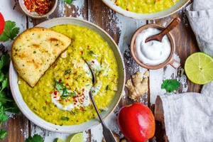 Apple and ginger dahl