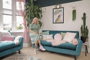 Three-room open-plan kitchen makeover (1) Discover how Leanne Ward gave her dated 1930s semi a modern boho makeover for under £2,000, with bold paint colours, plants and clever upcycling