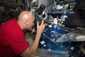 biorock experiment esa ESA astronaut Luca Parmitano photographing the BioRock experiment on the International Space Station. Credit: ESA/NASA