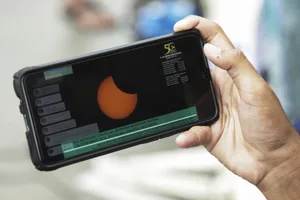 Watch solar eclipse online. Photo by Eko Siswono Toyudho/Anadolu Agency via Getty Images Watch solar eclipse online. Photo by Eko Siswono Toyudho/Anadolu Agency via Getty Images