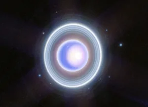 A view of Uranus, its rings and moons captured by the NIRCam (Near-Infrared Camera) on the James Webb Space Telescope. Credit: NASA, ESA, CSA, STScI A view of Uranus, its rings and moons captured by the NIRCam (Near-Infrared Camera) on the James Webb Space Telescope. Credit: NASA, ESA, CSA, STScI