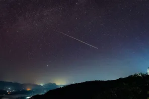 Perseid meteor shower over Haputale, Sri Lanka, 4 August 2024. Photo by Thilina Kaluthotage/NurPhoto via Getty Images Perseid meteor shower over Haputale, Sri Lanka, 4 August 2024. Photo by Thilina Kaluthotage/NurPhoto via Getty Images