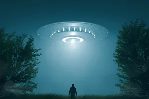Man encountering UFO. Credit: Artur Didyk / Getty Images Man encountering UFO. Credit: Artur Didyk / Getty Images