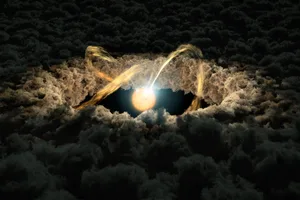 Illustration showing a star surrounded by a protoplanetary disc. Credit: NASA/JPL-Caltech Illustration showing a star surrounded by a protoplanetary disc. Credit: NASA/JPL-Caltech