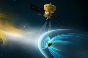 esa smile mission Artist's impression of the ESA SMILE mission. Credit: ESA. Work performed by ATG under contract to ESA