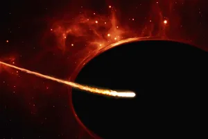Artist’s impression of a Sun-like star near a supermassive black hole. Credit: ESO, ESA/Hubble, M. Kornmesser Artist's impression of a Sun-like star near a supermassive black hole. Credit: ESO, ESA/Hubble, M. Kornmesser
