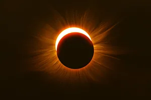 We get solar eclipses because the Sun and the Moon appear to be the same size in the sky, from Earth. Credit: Matt Anderson Photography / Getty Images We get solar eclipses because the Sun and the Moon appear to be the same size in the sky, from Earth. Credit: Matt Anderson Photography / Getty Images