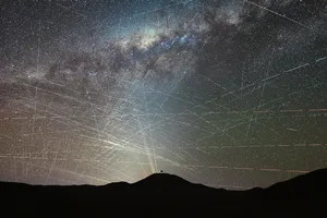 One hour of satellites over the northern Atacama Desert in Chile Image showing satellites in the night sky above the Atacama Desert in Chile, over a period of one hour, 15 October 2025. Credit: F. Kamphues, ESO/M. Kornmesser