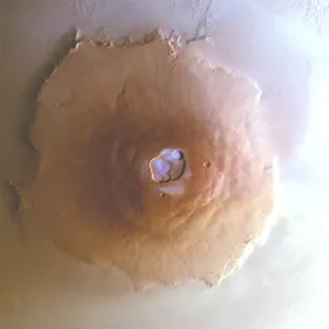 mars express olympus mons frost Image of Mars volcano Olympus Mons, showing frost in white-blue on top. Captured by the Mars Express orbiter. Credit: ESA/DLR/FU Berlin
