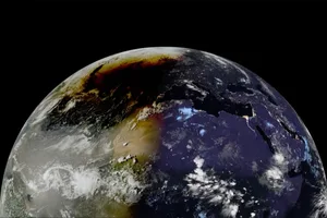 A view of the August 2026 solar eclipse from space, seen by the Meteosat Third Generation Imager satellite (MTG-I1). Credit: ESA/Eumetsat A view of the August 2026 solar eclipse from space, seen by the Meteosat Third Generation Imager satellite (MTG-I1). Credit: ESA/Eumetsat