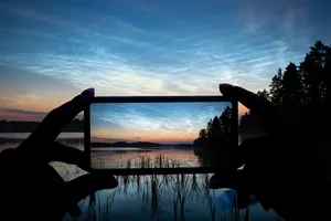 Photograph noctilucent clouds with a smartphone. Credit: Juhku / Getty Images Photograph noctilucent clouds with a smartphone. Credit: Juhku / Getty Images