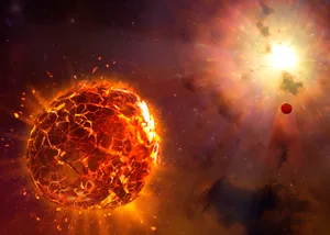 Artist’s impression of a supernova destroying a planet. Credit: Mark Garlick / Science Photo Library Artist's impression of a supernova destroying a planet. Credit: Mark Garlick / Science Photo Library