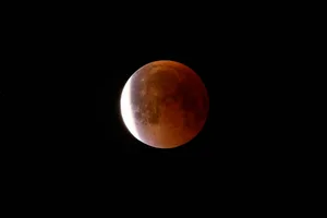 A lunar eclipse proves Earth is a sphere. Credit: Nilanka Sampath A lunar eclipse proves Earth is a sphere. Credit: Nilanka Sampath