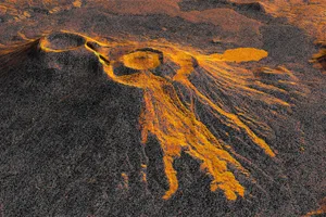 Still from a video of the Krasheninnikov volcano eruption starting on 25 December 2025 and ending on 17 August 2026. Credit: NASA’s Scientific Visualization Studio Still from a video of the Krasheninnikov volcano eruption starting on 25 December 2025 and ending on 17 August 2026. Credit: NASA's Scientific Visualization Studio