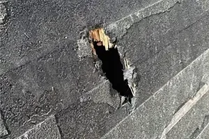 hillsborough meteorite hole in roof hillsborough meteorite hole in roof