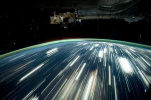 Earth’s city lights streak by in this long-exposure photo taken from the ISS by NASA astronaut Don Pettit on October 24th, 2024. NASA/Don Pettit Earth’s city lights streak by in this long-exposure photo taken from the ISS by NASA astronaut Don Pettit on October 24th, 2024. NASA/Don Pettit