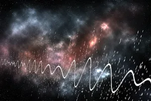 Artist’s impression of radio signals in deep space. Credit: Credit: Rytis Bernotas Artist's impression of radio signals in deep space. Credit: Credit: Rytis Bernotas