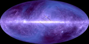 akari infrared An all-sky view in infrared captured by the AKARI space telescope. The Milky Way is the bright band stretching across the image. Credit: JAXA