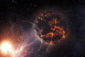 Planet being destroyed by a star. Credit: ronib1979 / Getty Images Planet being destroyed by a star. Credit: ronib1979 / Getty Images