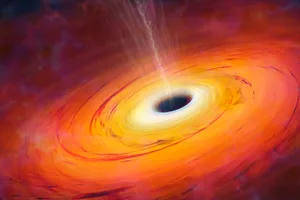 Artist’s impression of a supermassive black hole at the centre of a galaxy. Credit: Science Photo Library – MARK GARLICK / Getty Images Artist's impression of a supermassive black hole at the centre of a galaxy. Credit: Science Photo Library - MARK GARLICK / Getty Images
