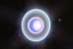 A view of Uranus, its rings and moons captured by the NIRCam (Near-Infrared Camera) on the James Webb Space Telescope. Credit: NASA, ESA, CSA, STScI A view of Uranus, its rings and moons captured by the NIRCam (Near-Infrared Camera) on the James Webb Space Telescope. Credit: NASA, ESA, CSA, STScI