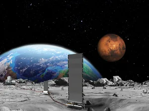 nasa fission surface power project A concept image of NASA’s Fission Surface Power Project. Credit: NASA