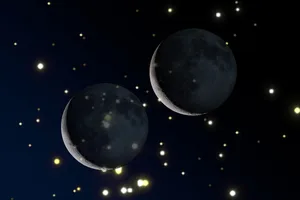 Artist’s impression showing a crescent Moon occultation of the Beehive Cluster. Credit: Pete Lawrence Artist’s impression showing a crescent Moon occultation of the Beehive Cluster. Credit: Pete Lawrence