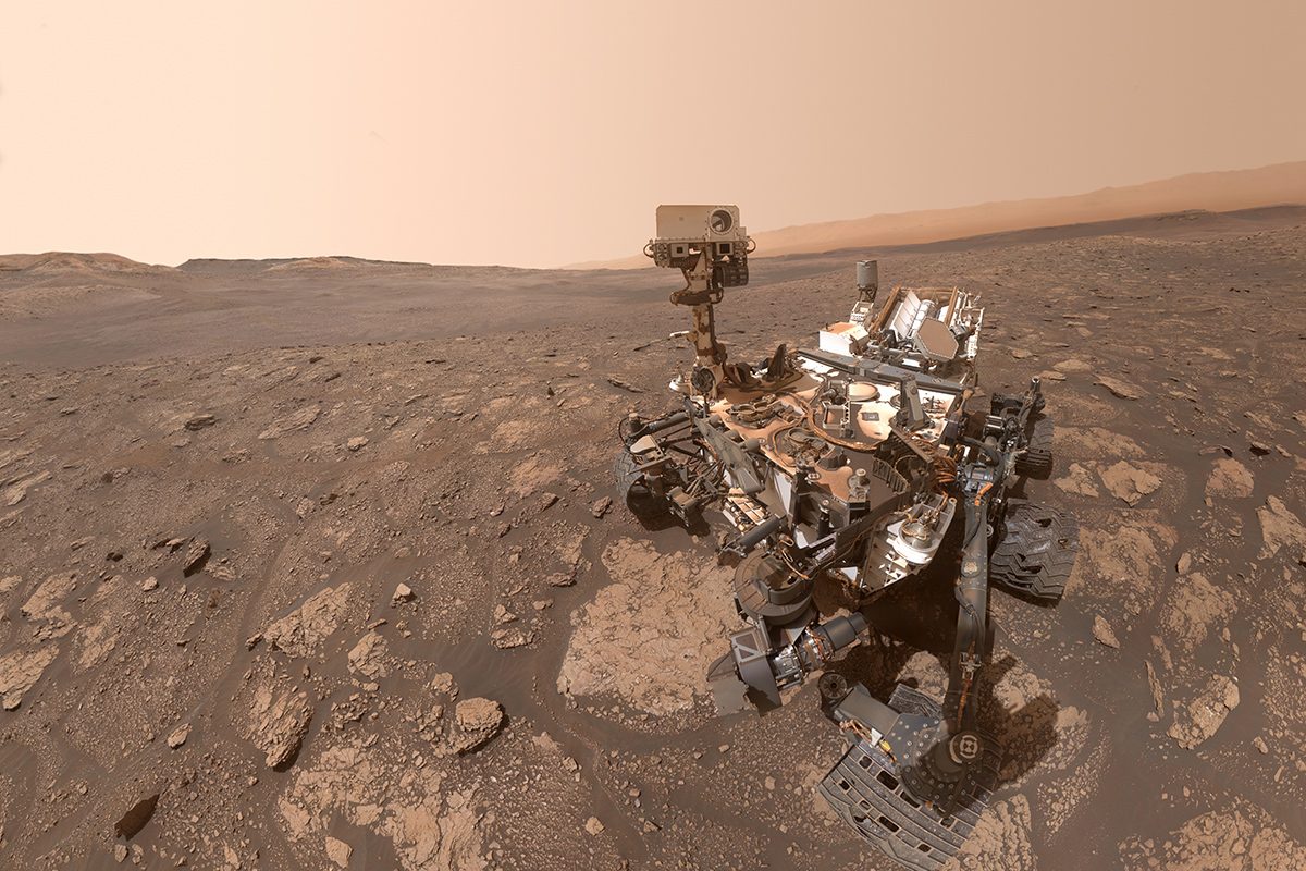A selfie captured by the Curiosity rover on the surface of Mars. Credit: NASA/JPL-Caltech/MSSS