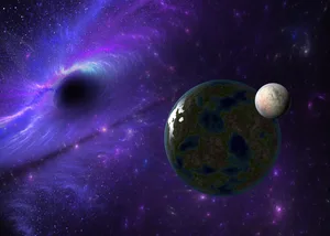 Galaxy, modern background Black hole close to Earth. Credit: Pobytov / Getty Images