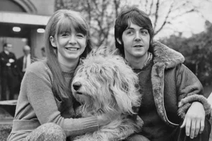 dogs in rock – Paul McCartney and Martha Paul McCartney with his girlfriend Jane Asher and their Old English Sheepdog named Martha, December 11, 1967