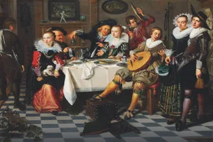 Merry Company Merry Company by Isaac Elias, 1629 © Getty