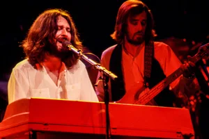 Supertramp 1979 Rick Davies and Dougie Thomson perform with Supertramp at the Oakland Coliseum on April 5, 1979 in Oakland, California