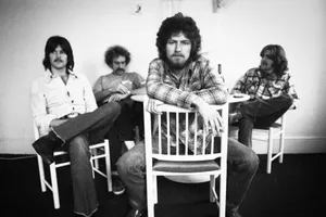 Eagles-1973 Eagles pose for a group portrait in London, 1973