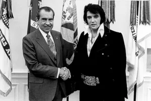 Elvis Presley and Richard Nixon at the White House 1970 Elvis Presley and Richard Nixon at the White House 1970