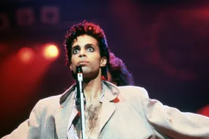 Prince 1986 Prince onstage during his 1986 Parade Tour, June 7, 1986, at the Cobo Arena in Detroit, Michigan
